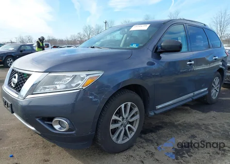 2014 Nissan Pathfinder Sl z USA, uszkodzony, nr VIN 5N1AR2MMXEC610850